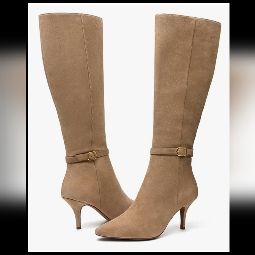 Linea Paolo Parson - Womens Knee High Pointed Toe Stiletto Mid-Height Size 6M